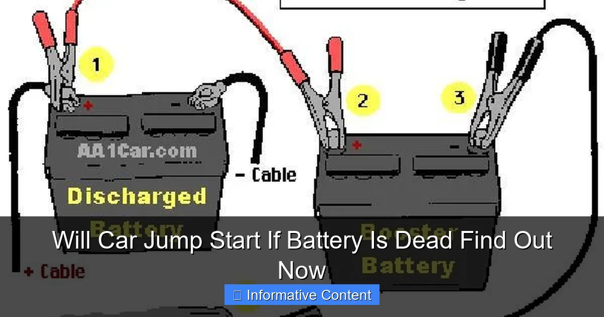 Will Car Jump Start If Battery Is Dead Find Out Now