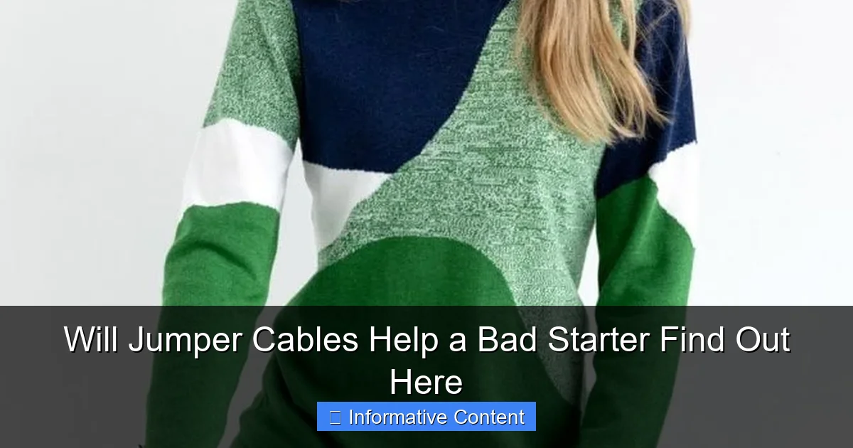 Will Jumper Cables Help a Bad Starter Find Out Here