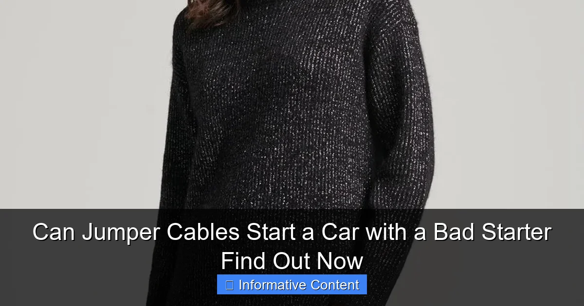 Can Jumper Cables Start a Car with a Bad Starter Find Out Now