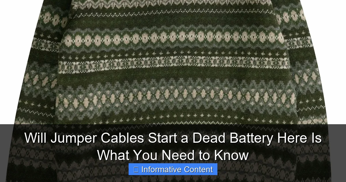 Will Jumper Cables Start a Dead Battery Here Is What You Need to Know