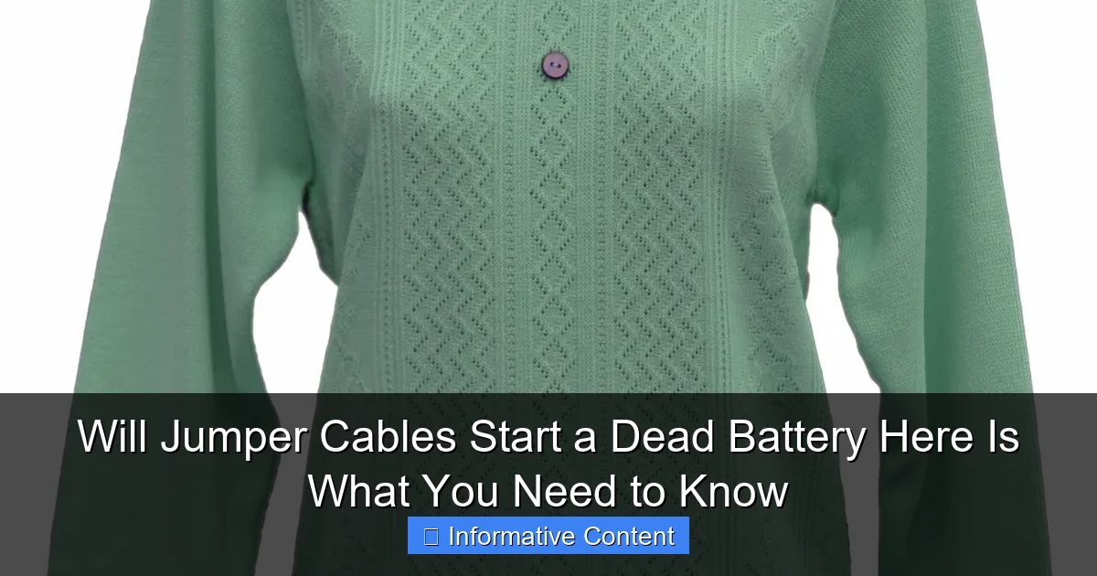 Will Jumper Cables Start a Dead Battery Here Is What You Need to Know