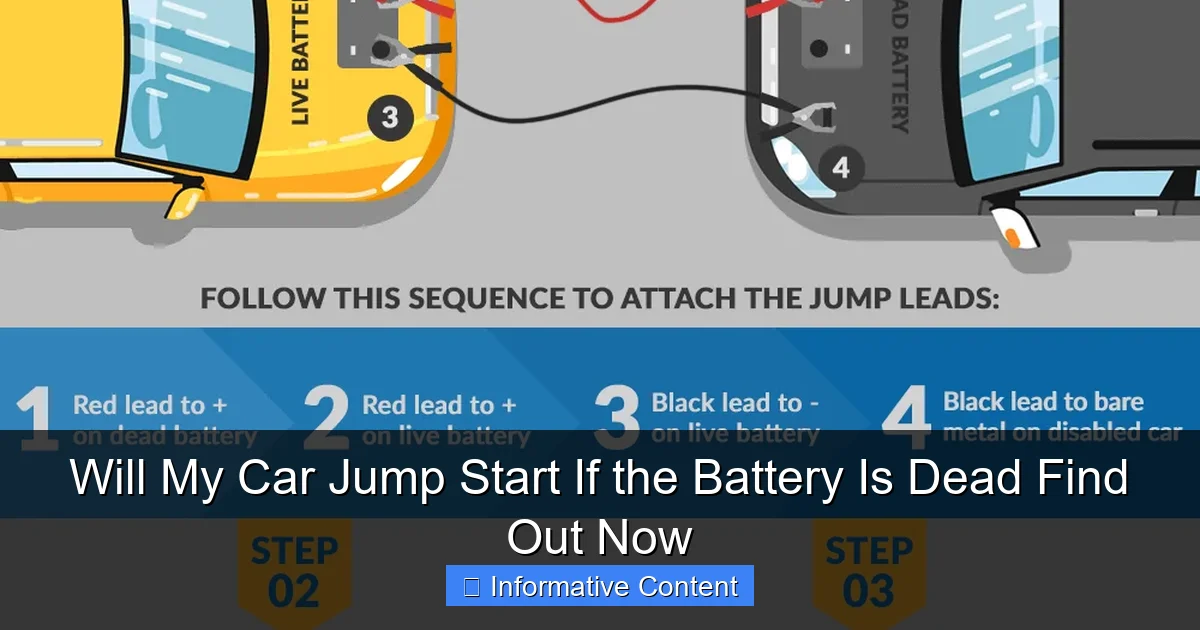Will My Car Jump Start If the Battery Is Dead Find Out Now