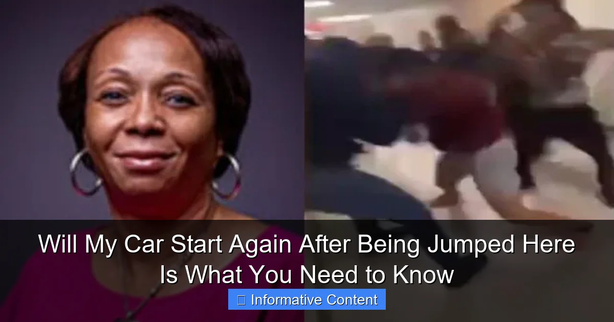 Will My Car Start Again After Being Jumped Here Is What You Need to Know