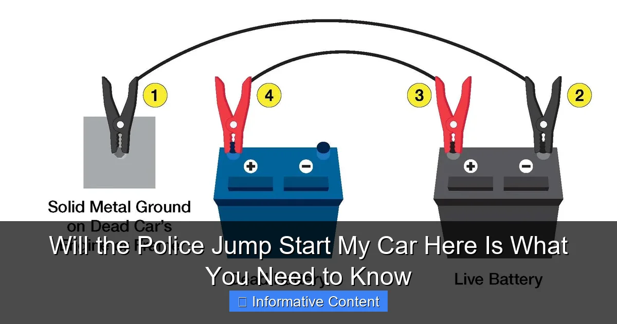 Will the Police Jump Start My Car Here Is What You Need to Know