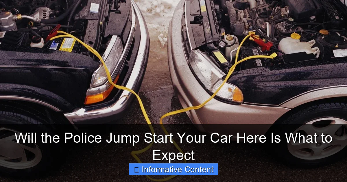 Will the Police Jump Start Your Car Here Is What to Expect