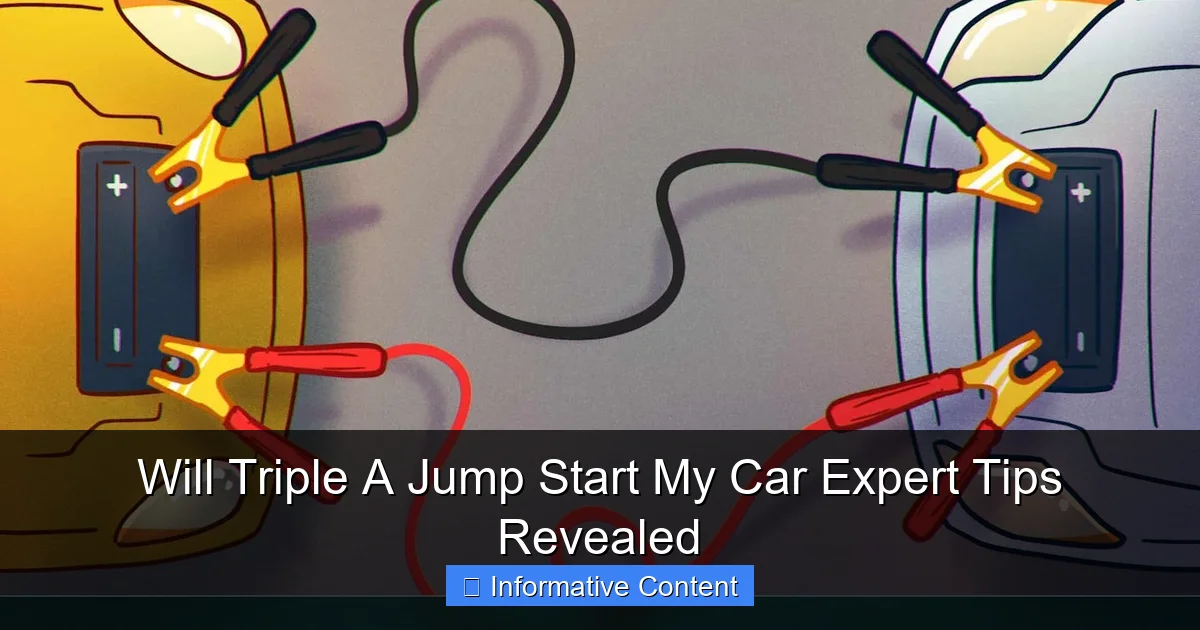 Will Triple A Jump Start My Car Expert Tips Revealed