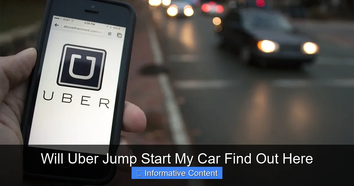 Will Uber Jump Start My Car Find Out Here