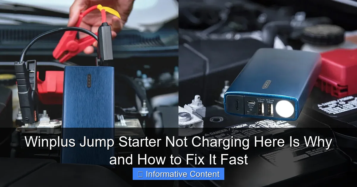 Winplus Jump Starter Not Charging Here Is Why and How to Fix It Fast