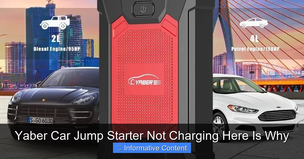 Yaber Car Jump Starter Not Charging Here Is Why