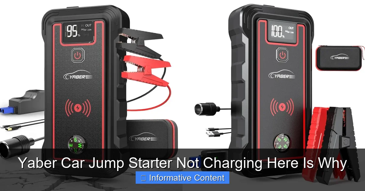 Yaber Car Jump Starter Not Charging Here Is Why