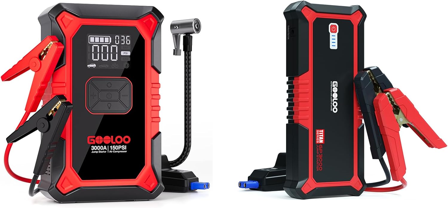 GOOLOO 3000A GP3000 Jump Starter Review 2026: Best 12V Lithium Jump Box with Air
