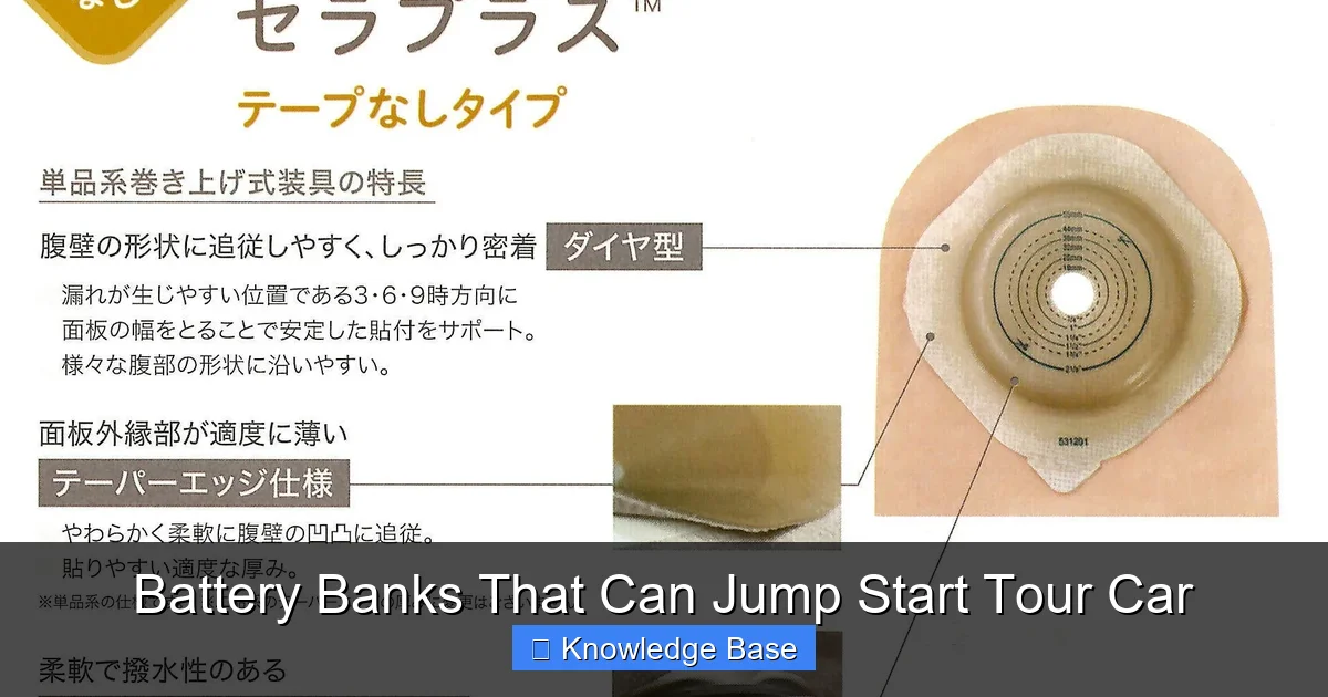 Battery Banks That Can Jump Start Tour Car