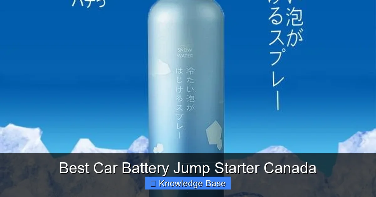Best Car Battery Jump Starter Canada