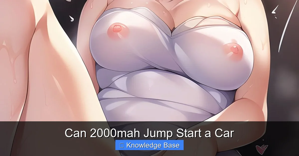 Can 2000mah Jump Start a Car