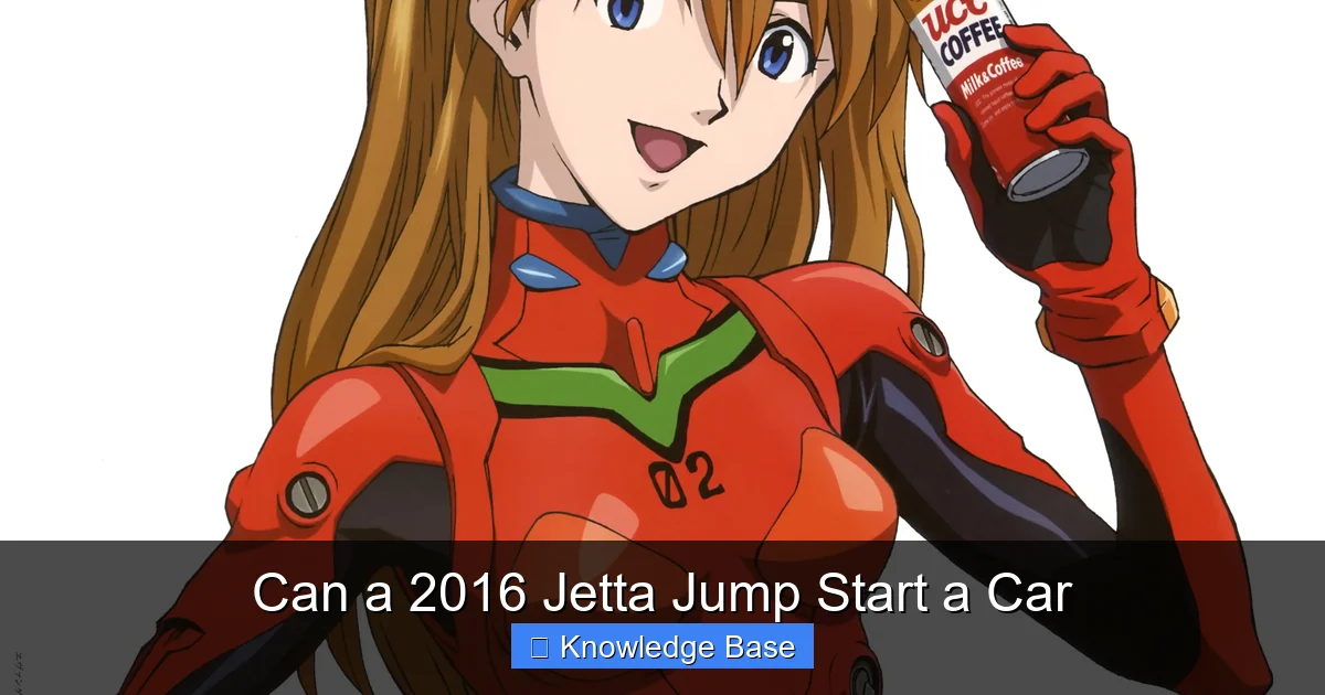 Can a 2016 Jetta Jump Start a Car