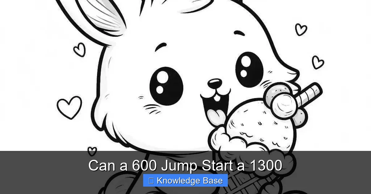 Can a 600 Jump Start a 1300