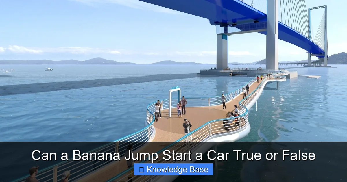 Can a Banana Jump Start a Car True or False