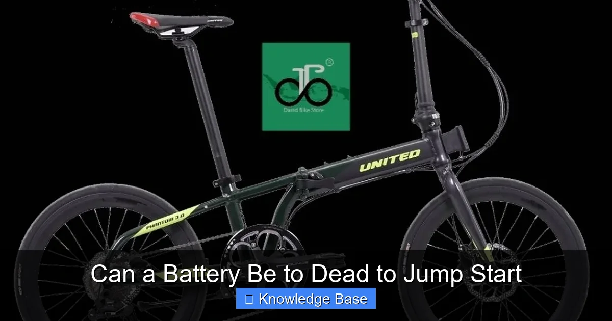 Can a Battery Be to Dead to Jump Start