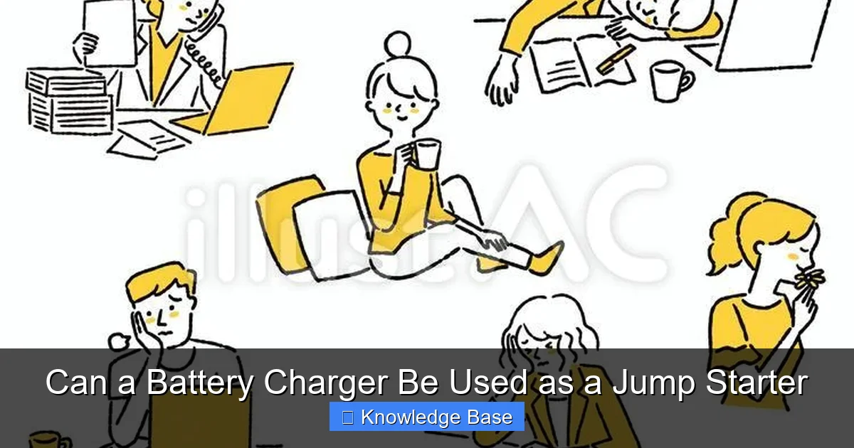 Can a Battery Charger Be Used as a Jump Starter