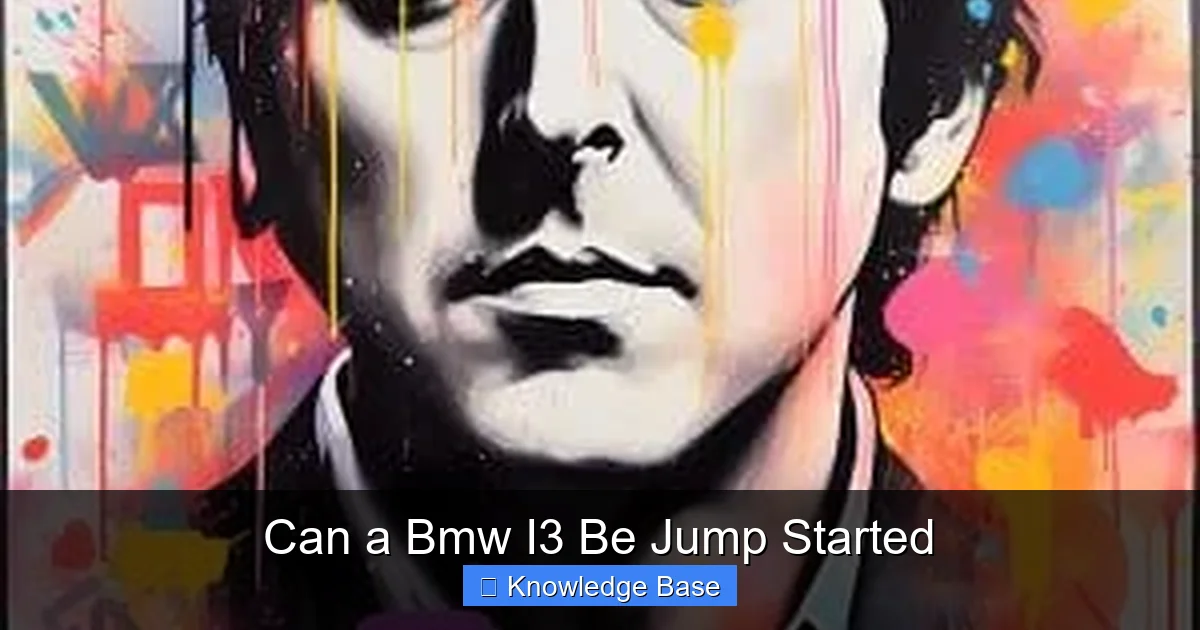 Can a Bmw I3 Be Jump Started