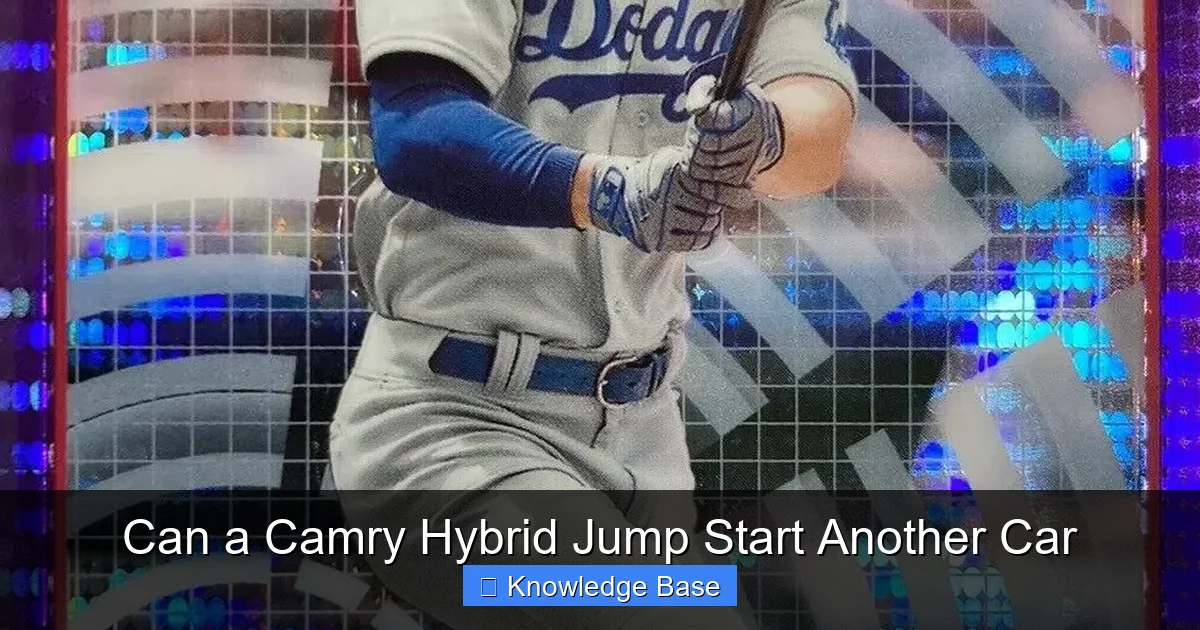 Can a Camry Hybrid Jump Start Another Car