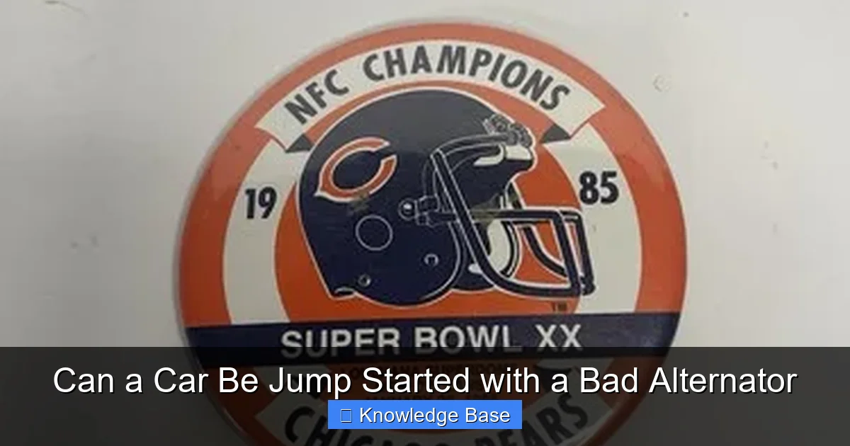 Can a Car Be Jump Started with a Bad Alternator