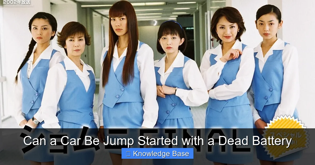 Can a Car Be Jump Started with a Dead Battery