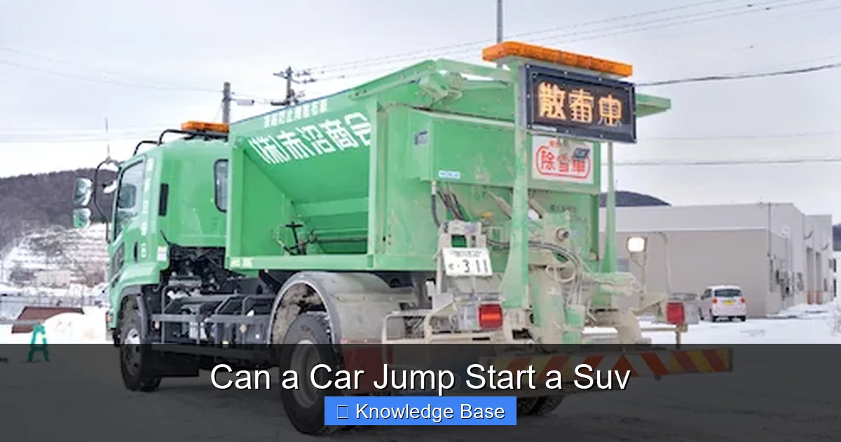 Can a Car Jump Start a Suv