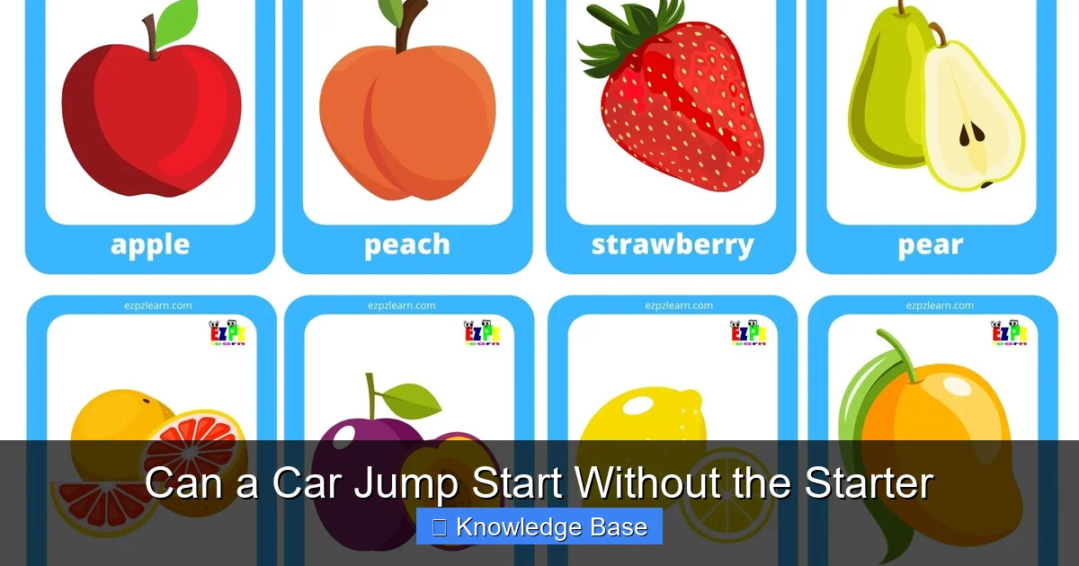 Can a Car Jump Start Without the Starter
