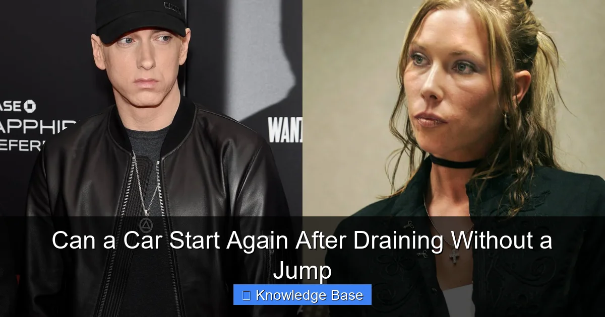 Can a Car Start Again After Draining Without a Jump