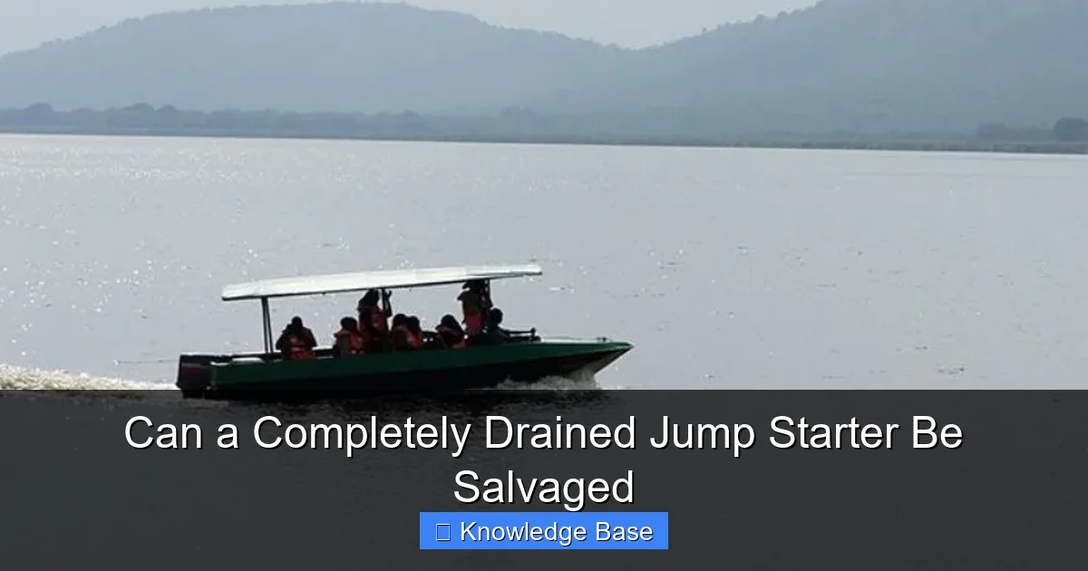 Can a Completely Drained Jump Starter Be Salvaged