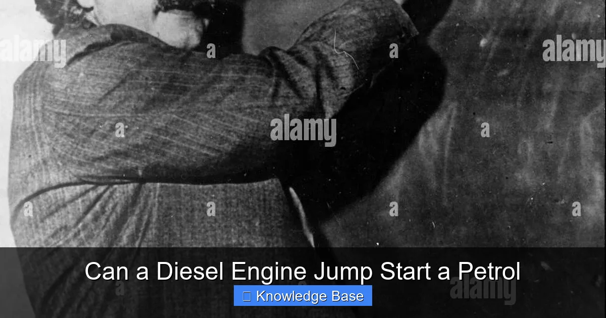 Can a Diesel Engine Jump Start a Petrol