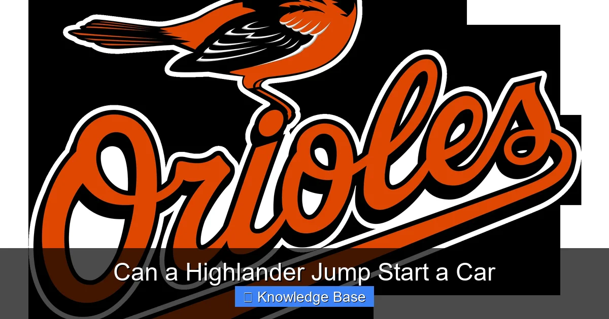 Can a Highlander Jump Start a Car