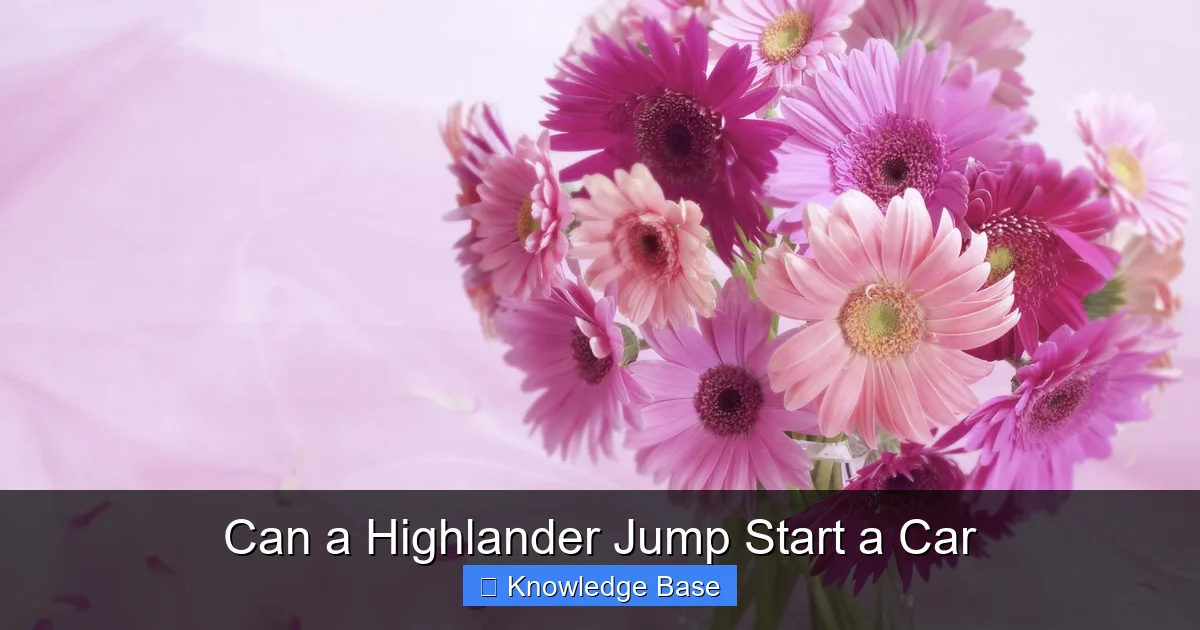 Can a Highlander Jump Start a Car