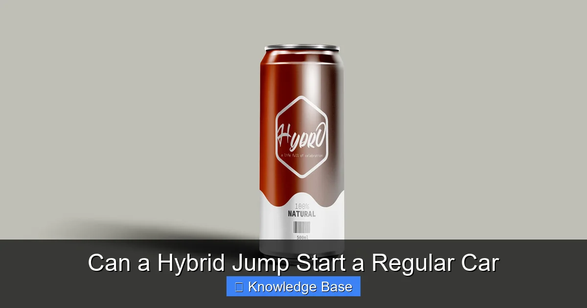 Can a Hybrid Jump Start a Regular Car