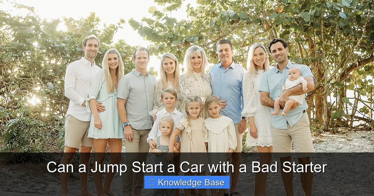 Can a Jump Start a Car with a Bad Starter
