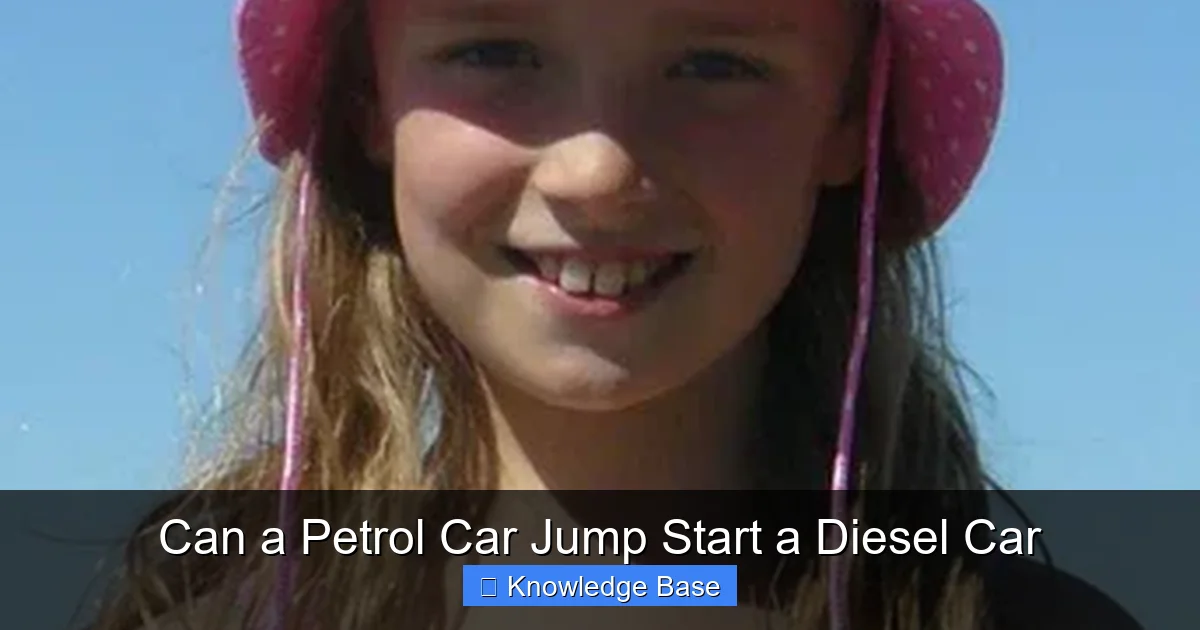 Can a Petrol Car Jump Start a Diesel Car