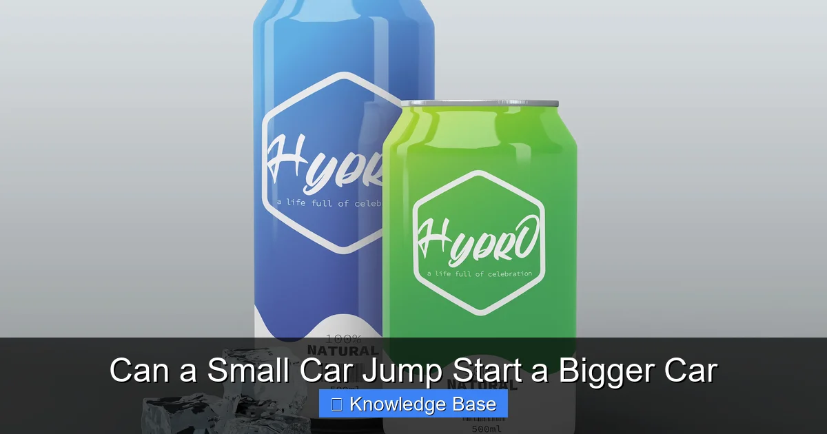 Can a Small Car Jump Start a Bigger Car