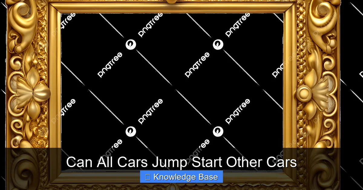 Can All Cars Jump Start Other Cars