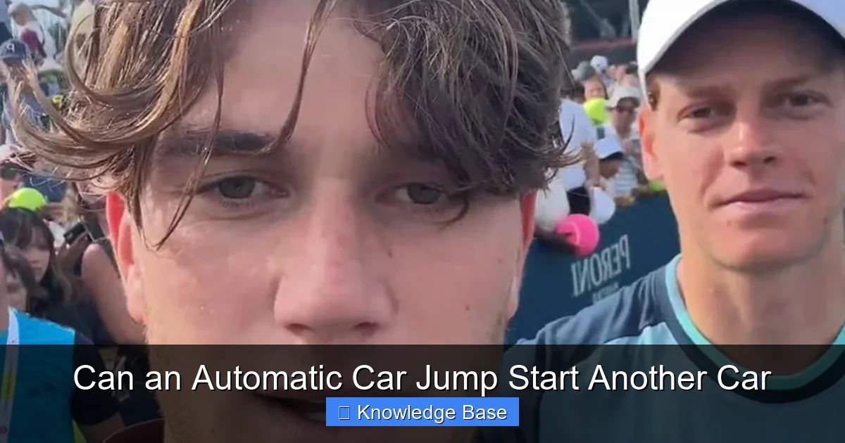 Can an Automatic Car Jump Start Another Car