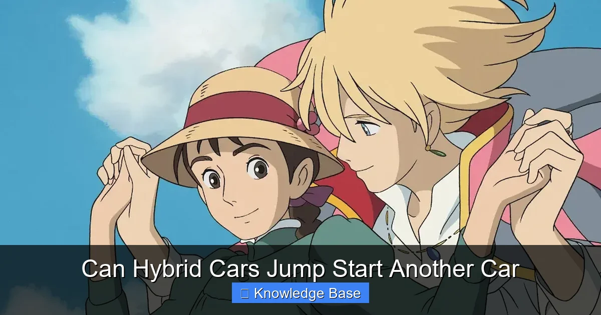 Can Hybrid Cars Jump Start Another Car