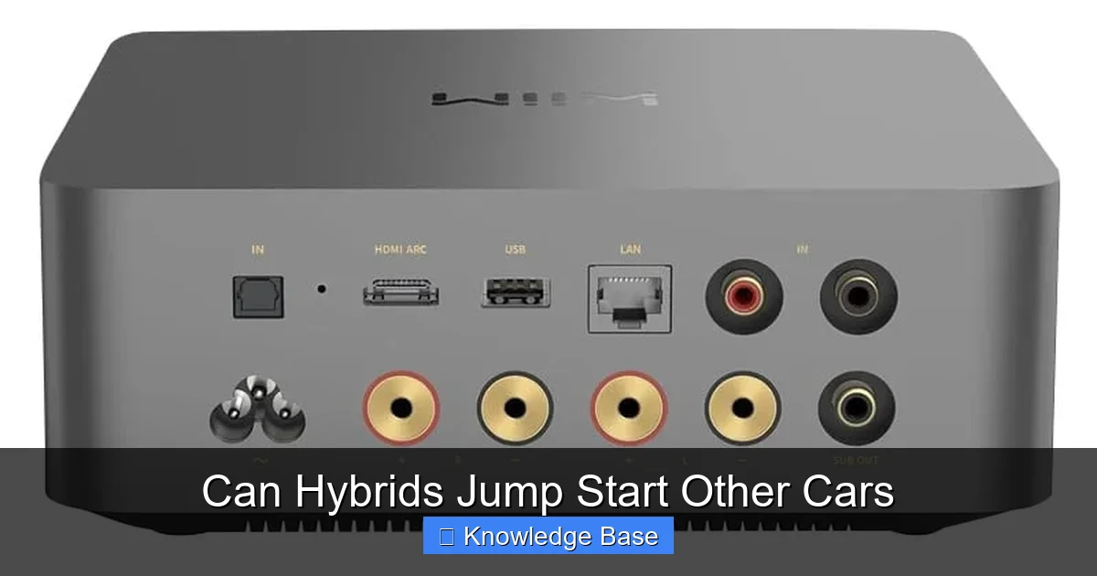 Can Hybrids Jump Start Other Cars