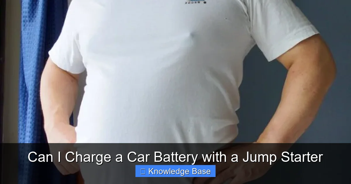 Can I Charge a Car Battery with a Jump Starter