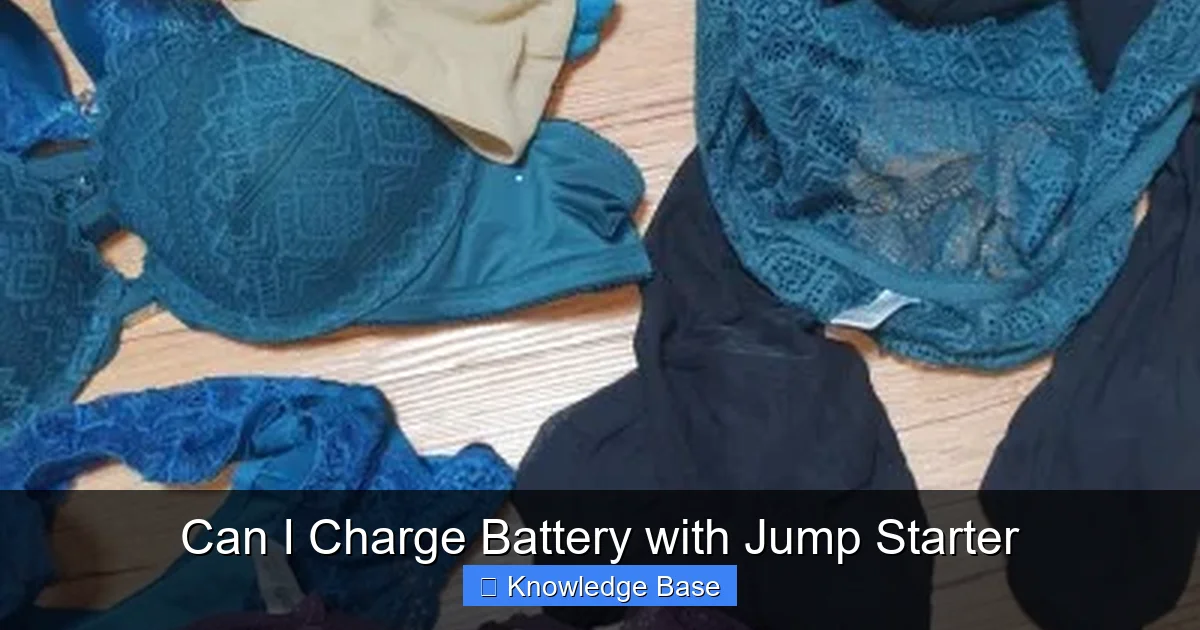 Can I Charge Battery with Jump Starter