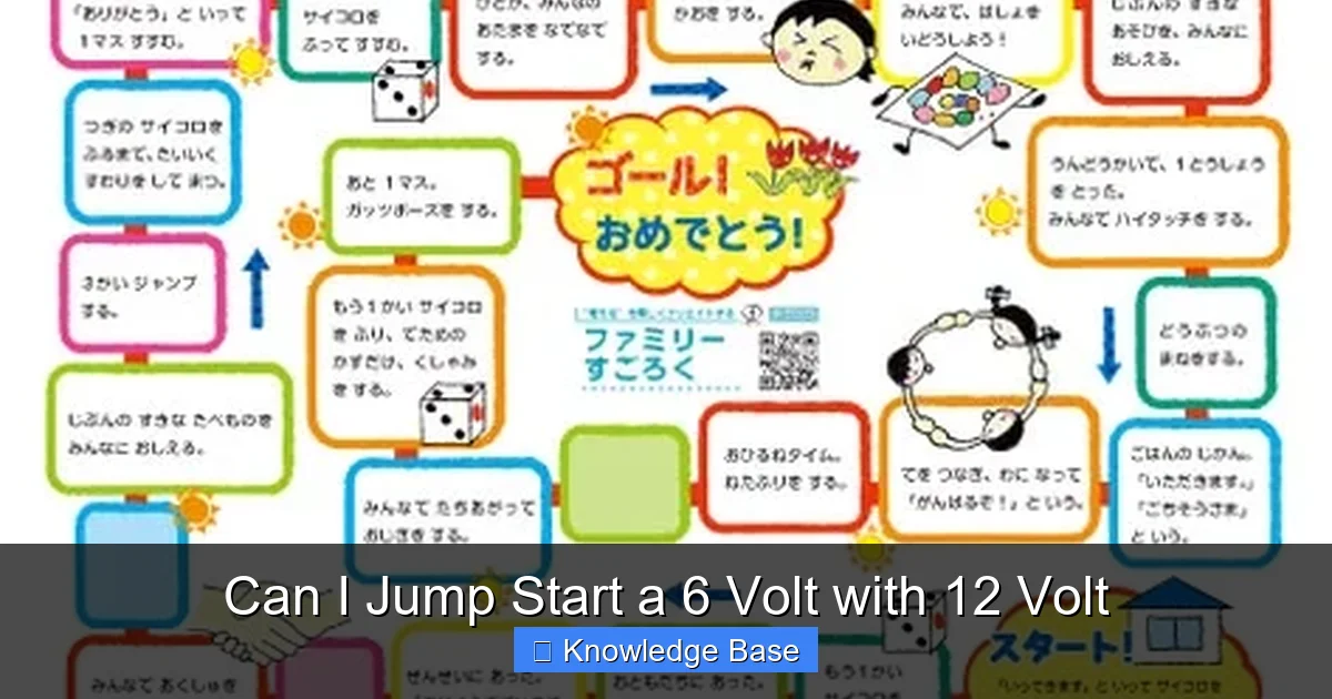 Can I Jump Start a 6 Volt with 12 Volt