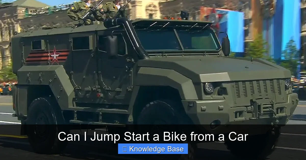 Can I Jump Start a Bike from a Car