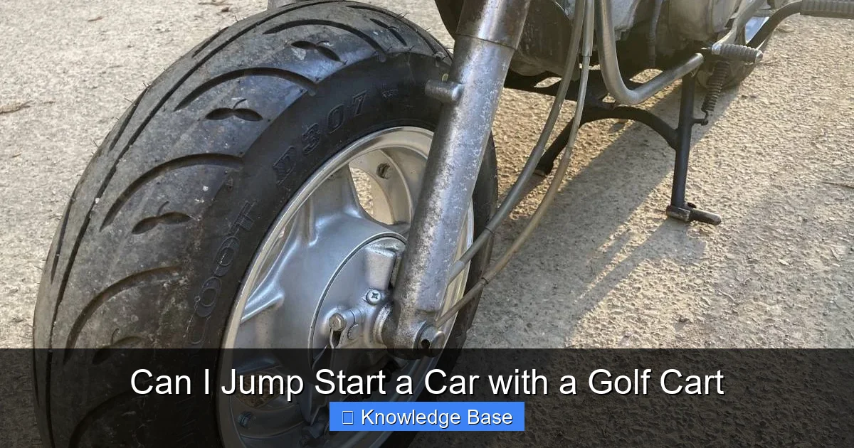 Can I Jump Start a Car with a Golf Cart