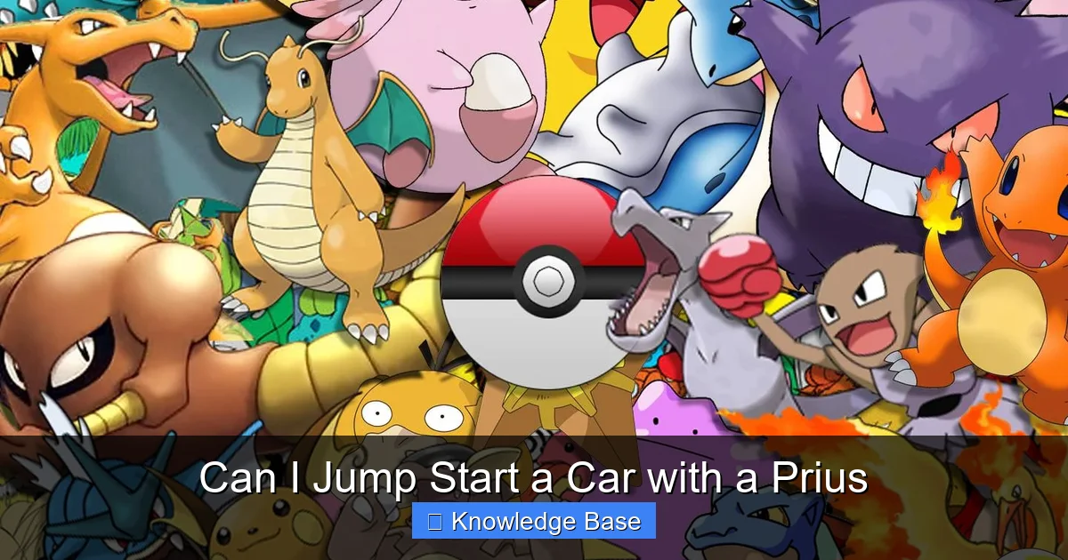 Can I Jump Start a Car with a Prius