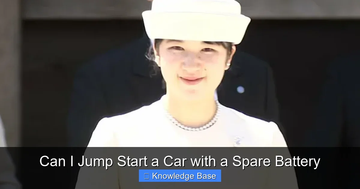 Can I Jump Start a Car with a Spare Battery