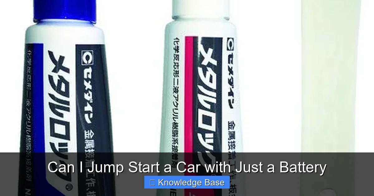 Can I Jump Start a Car with Just a Battery